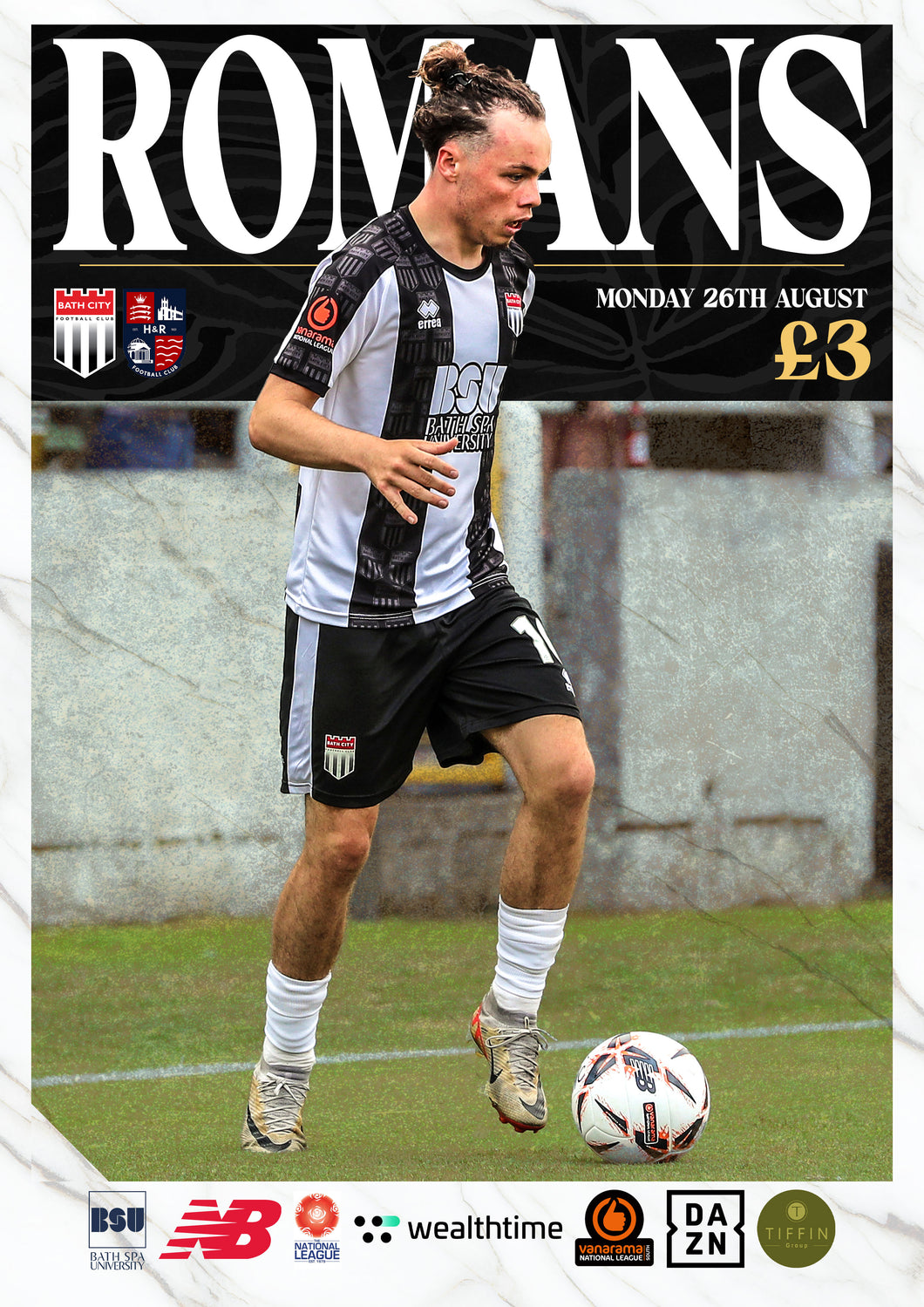 Matchday Programme v Hampton & Richmond Borough - Monday 26 August 2024