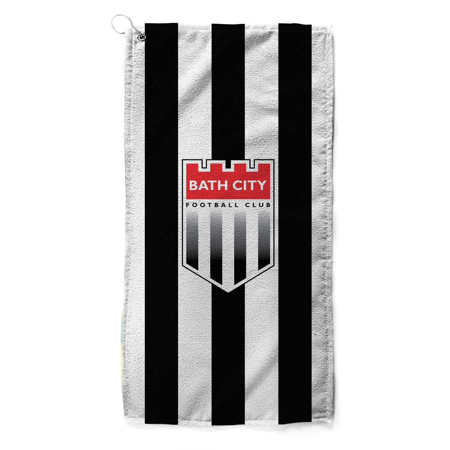 Bath City Stripe Crest Golf Towel