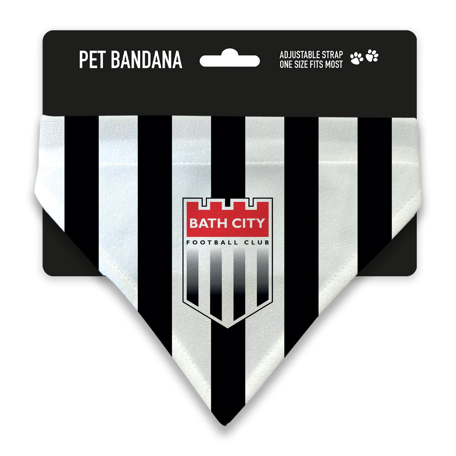 Bath City Stripe Crest Pet Bandana