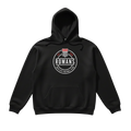 "Punk" Design Hoody in Black - Adult