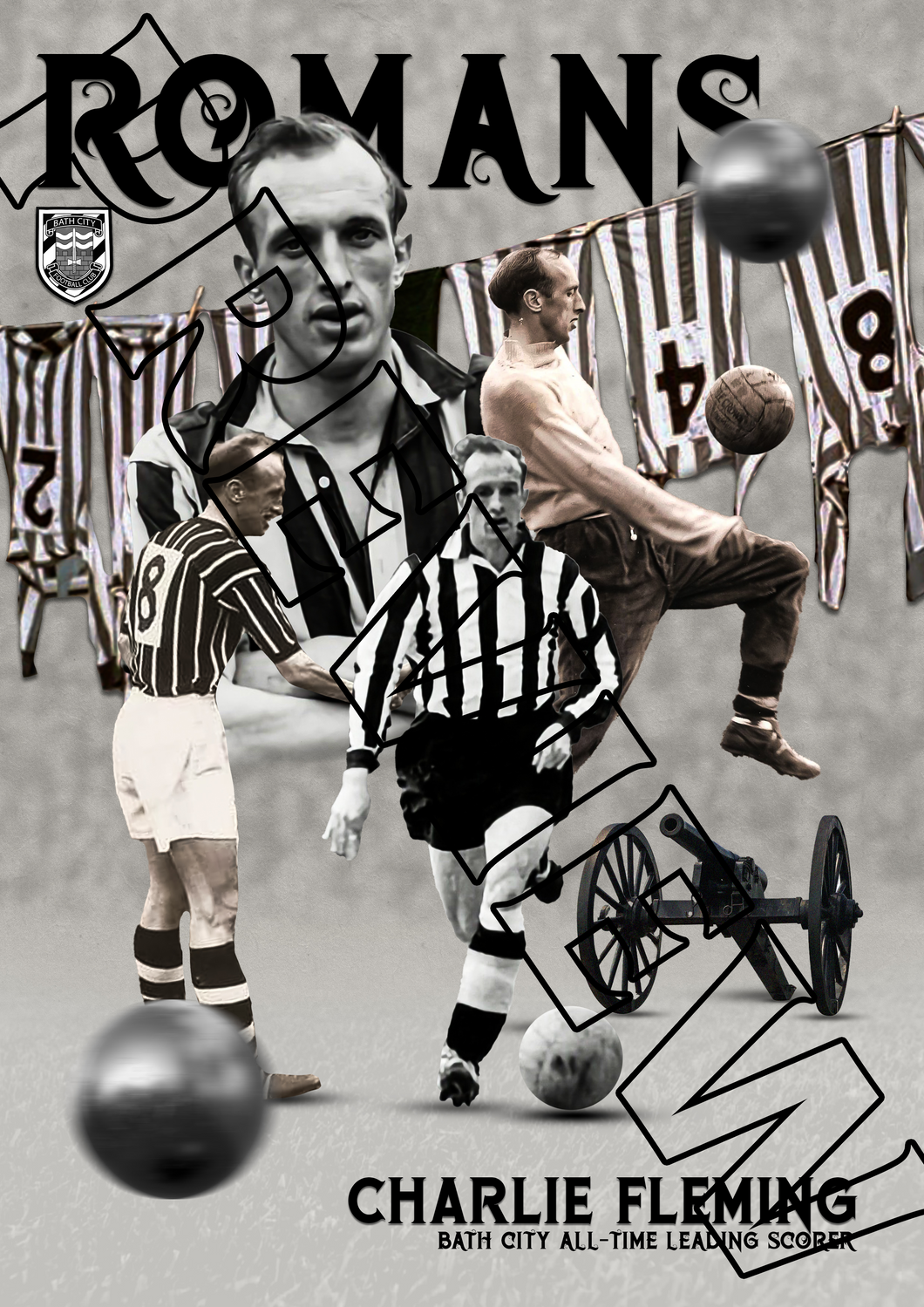 Limited Edition Player Print - Club Legend Charlie Fleming