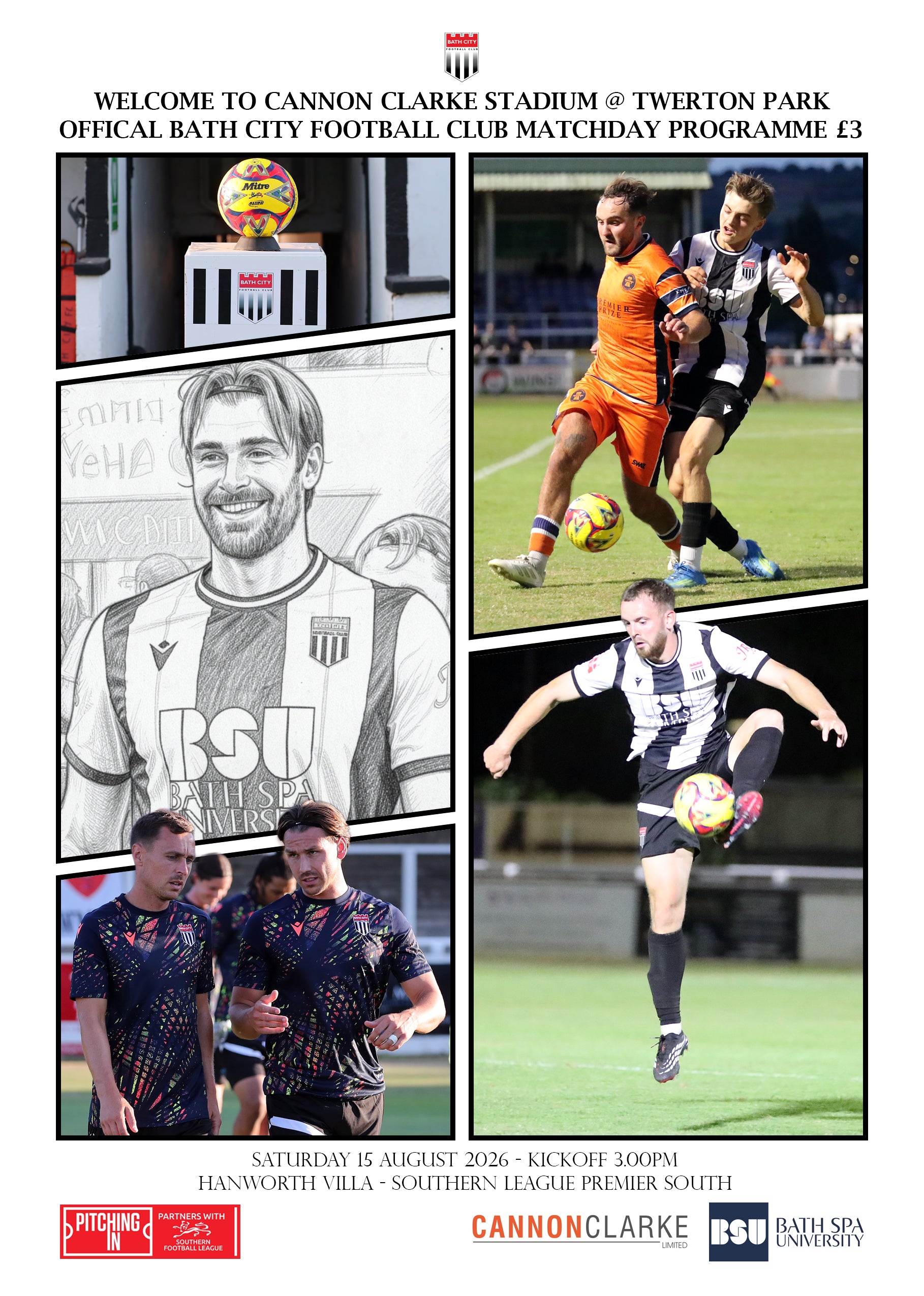 Matchday Programme v Hanworth Villa - Saturday 15 August 2026